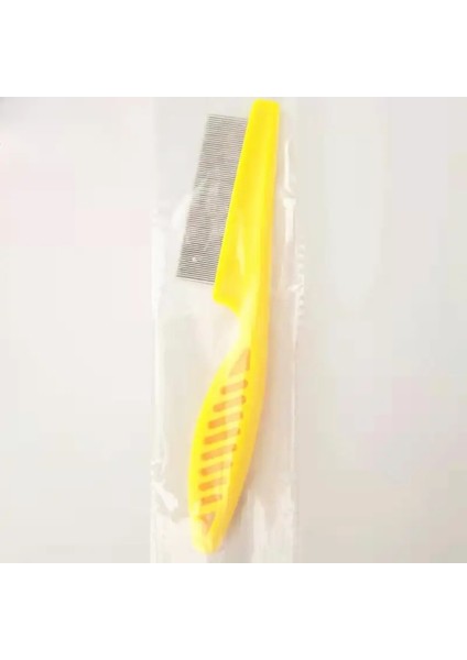 Kedi Beyaz Tarak, Köpek Pire ve Bit Tarağı, Epilasyon Tarağı, Çelik Iğne Tarağı, Şifreli Temizlik Evcil Hayvan Malzemeleri Renk: Sarı (Yurt Dışından)
