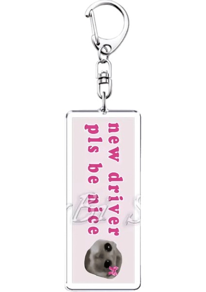 Eğlenceli Meme Im Sadece Bir Kız Üzgün Hamster Anahtarlık Anahtarlıklar Aksesuarlar Için Yüzük Çanta Komik Kolye Anahtarlık Takı Hayranları Hediyeler (Yurt Dışından)