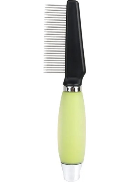 Köpek Tarak Pet Saçı Temizleyici Masaj Kedi Fırçası Silikon Saplı Taraklar Kediler Için Saç Düğümü Açma Köpek Bakım Fırçası Evcil Hayvanlar Aksesuarları Renk:yeşil Ince (Yurt Dışından)