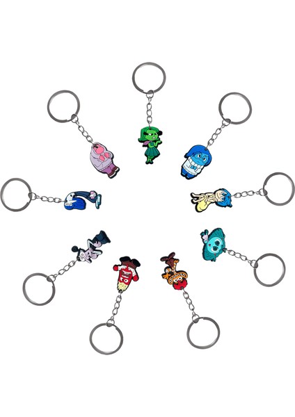 10 Adet Disney Inside Out Çocuklar Için 2 Anahtarlık Doğum Günü Partisi Şekerleri Okul Karnavalı Için Sevimli Anahtarlıklar Ödüller Sırt Çantası Kolye (Yurt Dışından)