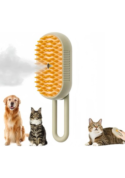 Yükseltilmiş Pet Sprey Tımarlama Buharlı Yüzen Epilasyon Temizleme Buhar Fırçası Köpekler Için Stil Kediler Aksesuarlar Renk: Kahve (Yurt Dışından)