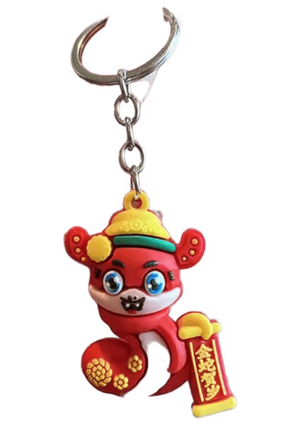 Yaratıcı Sevimli Bahar Festivali Yılan Anahtarlık Şanslı Servet Yeni Yıl Kolye Çin Tarzı Yılan Anahtarlık Çanta Dekorasyon Hediyeler (Yurt Dışından)