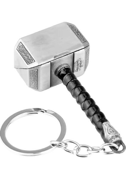 Marvel Süper Kahraman Avengers Film Anahtarlık Thor Çekiç Metal Anahtarlık Erkek Kadın Araba Anahtarlık Hayranları Hediye Çocuk Anahtarlık Renk: Thor Anahtarlık (Yurt Dışından)