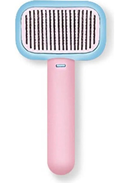 Stonego Pet Cat Paslanmaz Çelik Pim Evcil Hayvan Temizleme Pimi Tombul Köpek Fırçası Pürüzsüzleştirme Tarak Kendi Kendini Temizleme Combcolor: Mavi (Yurt Dışından)