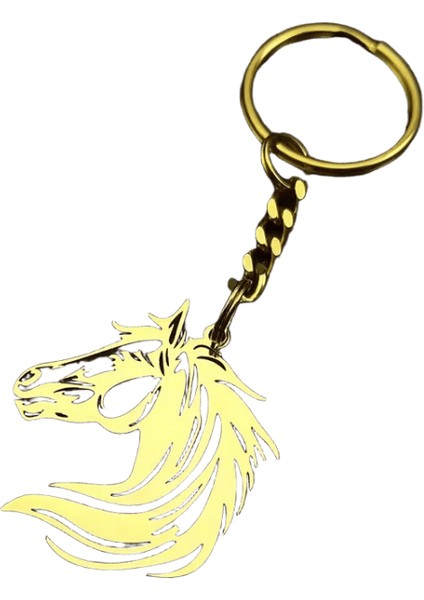 Siyah At Kafası Kolye Anahtarlık Kadınlar Erkekler Için Paslanmaz Çelik Hayvan Hollow Out Hip Hop Anahtarlık Dostluk Parti Takı (Yurt Dışından)