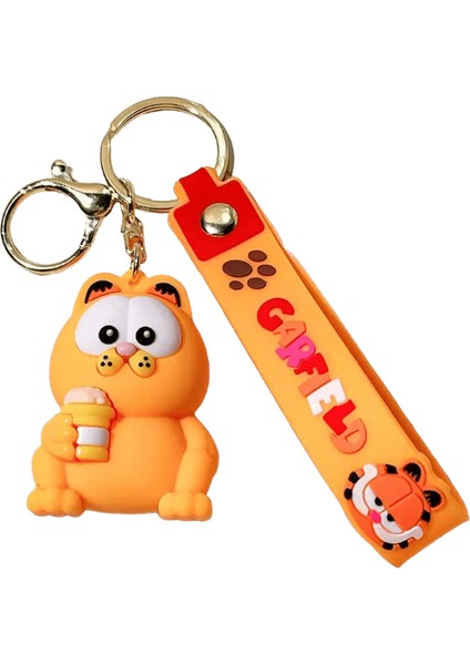 Karikatür Anime Garfield Anahtarlık Güzel Sırt Çantası Kolye Erkek Kız Çocuklar Için Yaratıcı Kolokasyon Tatil Hediyeleri Renk:3 (Yurt Dışından)