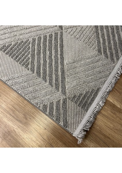 Vega S5505A Açık Gri Hav Toz Vermez Hasır Dokuma Modern Makina Halısı fırsatları