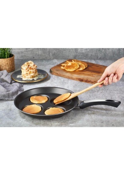 4 Gözlü Pankek Tava - Burger Köfte Tavası Hamburger Tava Xl Pancek Kahvaltı Tavası Omlet fiyatları
