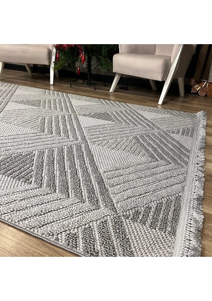 Vega S5505A Açık Gri Hav Toz Vermez Hasır Dokuma Modern Makina Halısı fiyatları