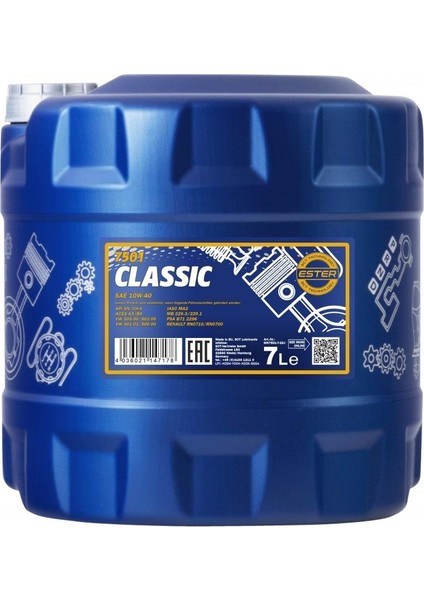 MN7501-7 Classıc Sae 10W-40 Apı Sn/cf ???? ??/?4 7 L