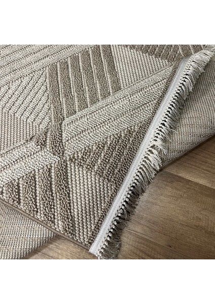 Vega S5505A Vizon Bej Hav Toz Vermez Hasır Dokuma Modern Makina Halısı modelleri