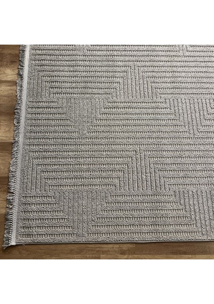 Vega S5511A Açık Gri Hav Toz Vermez Hasır Dokuma Modern Makina Halısı fırsatları