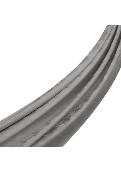 Dört Mevsim Kazayağı Desenli Monogram Şal 04390-BUZ Beyazı