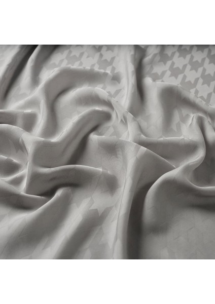 Dört Mevsim Kazayağı Desenli Monogram Şal 04390-BUZ Beyazı fiyatları