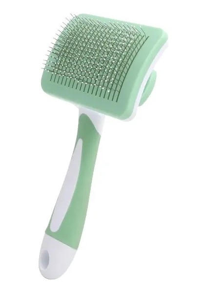 Evcil Saç Döküntüsü Tarak Köpek Kedi Fırçası Bakım Uzun Tüylü Iç Mekan Kedileri Fırçası Saç Temizleyici Güzellik Slicker Evcil Hayvan Malzemeleri Renk:yeşil (Yurt Dışından)