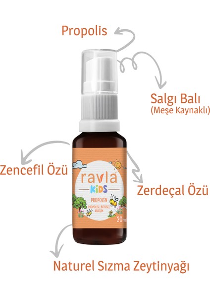 Kids Propozen Propolisli Bitkisel Karışım - 20ml
