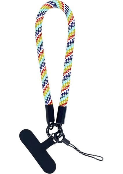 8mm Kalın Kısa Ipi Cep Telefonu Bilek Kayışı, iPhone / Kamera / Anahtar Için Kişiselleştirilmiş Güvenlik Dokuma El Kayışı, Bilek Ipi (Yurt Dışından)