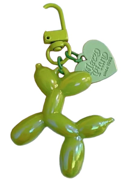 Dıy Şeker Renk Tatlı Reçine Balon Köpek Anahtarlık Kadınlar Için Kızlar Hayvan Şekilli Telefon Zinciri Anahtar Toka Aksesuarları Çanta Kolye (Yurt Dışından)