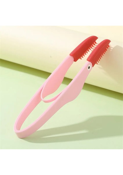 Pet Tear Stain Brush Cat Dog Eye Excrement Droppings Cleaning Brushes Soft Silicone Tear Marks Remover Comb grooming Brush Renk:pembe (Yurt Dışından)