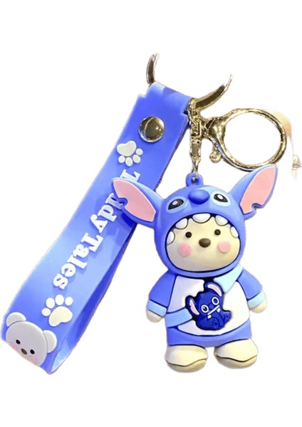 Mınıso Sevimli Kişiselleştirilmiş Karikatür Bebek Çapraz Giyinme Charm Anahtarlık Çift Sırt Çantası Araba Anahtar Dekorasyon Çocuk Parti Hediye (Yurt Dışından)