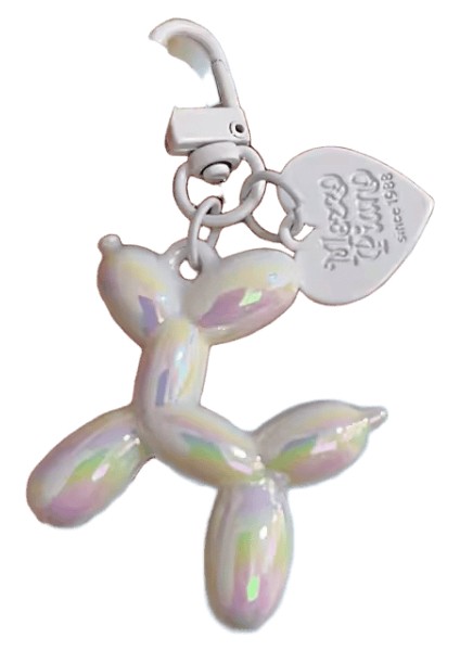 Sevimli Akrilik Karikatür Balon Köpek Anahtarlıklar Kadınlar Için Y2K Çanta Kolye Çift Araba Anahtar Zincirleri Takı Hediye Dekorasyon Aksesuarları (Yurt Dışından)