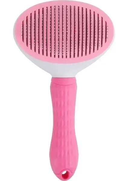 Pet Köpek Fırçası Kedi Tarağı Kendini Temizleme Köpekler Için Pet Saç Çıkartma Fırçası Kediler Araçları Evcil Hayvanlar Demating Com Dogs Aksesuarlar Renk: Pembe (Yurt Dışından)