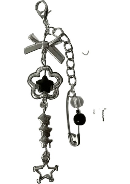 Beyaz ve Siyah Eşleşen Anahtarlık Yıldız Boncuklu Iğne Anahtarlıkrenk:beyaz (Yurt Dışından)