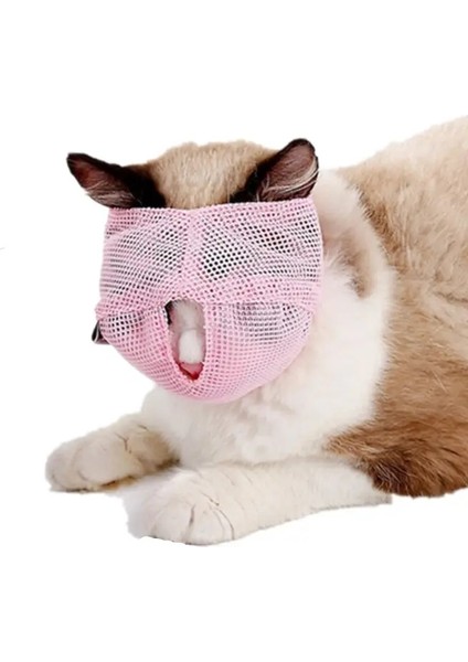 Mesh Cat grooming Shower Bag Polyester Wash Mesh Bags Adjustable Cats Restraint Bag Prevent Scratching For Bathing Nail Trimming Renk:pembe-2/boyut:orta (Yurt Dışından)