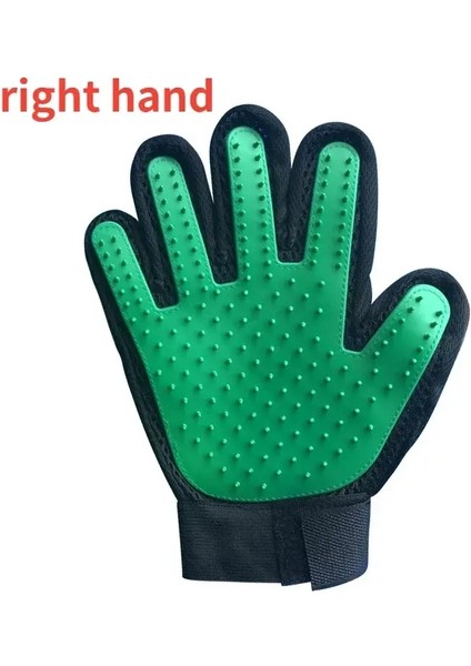 Kediler Için Kedi Tımar Eldiveni Yün Evcil Hayvan Saçları Deshedding Fırça Tarağı, Evcil Köpek Temizleme Masaj Eldiveni Aksesuarlar Için Renk: Sağ Yeşil (Yurt Dışından)