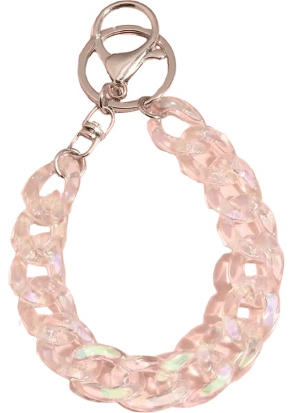 Akrilik Plastik Bağlantı Zinciri Anahtarlık Macaron Renk El Yapımı Anahtarlık Kızlar Için Hediyeler Çanta CHARMSRENK:E5717/GEM Renk:rastgele (Yurt Dışından)