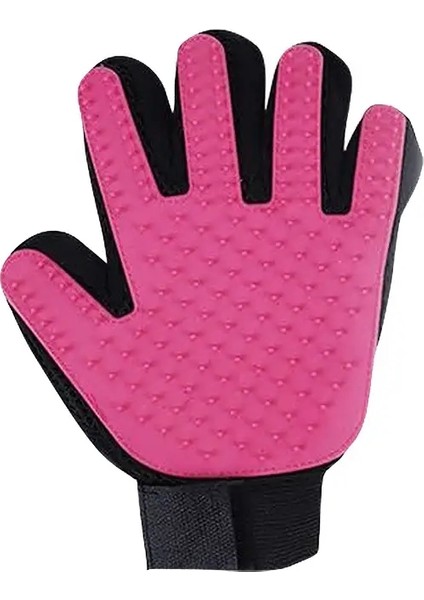 Stroking Cats Gloves, Rubber Pet Cleaning Brush, Pet Grooming Gloves, Cat And Dog Bath Products Renk:sol Eldiven Pembe (Yurt Dışından)
