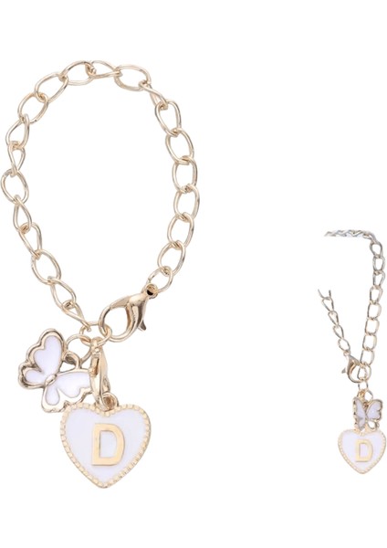 Yeni Moda 26 Harfler Kelebek Anahtarlık Kadınlar Için Kızlar Kadın Kalp Ilk Araba Kupası Çanta Anahtarlık Emaye Aksesuarları Takı (Yurt Dışından)