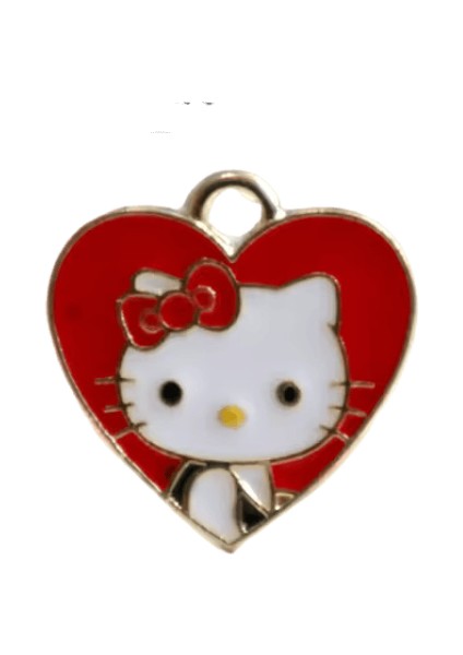 10 Adet Sevimli Karikatür Hello Kitty Köpüklü Kawaii Charms Dıy Kolye Bilezik Küpe Anahtarlık Aksesuar Takı Bileşen Hediyeler (Yurt Dışından)