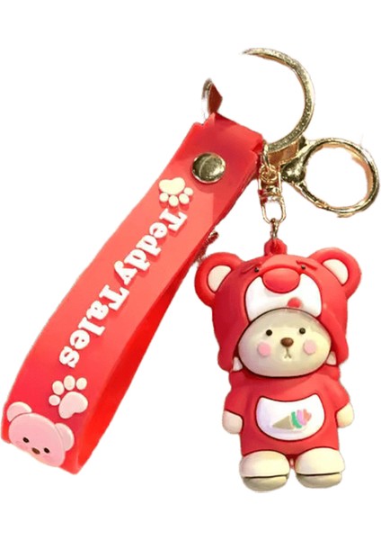 Mınıso Sevimli Kişiselleştirilmiş Karikatür Bebek Çapraz Giyinme Charm Anahtarlık Çift Sırt Çantası Araba Anahtar Dekorasyon Çocuk Parti Hediye (Yurt Dışından)