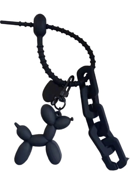 Y2K Tatlı Serin Aşk Kalp Şeklinde Anahtarlık Çanta Kolye Askıları Charms Kore Araba Anahtarlık Dekorasyon Aksesuarları Hediyeler Anahtarlıklar Renk: Stil 04 Siyah (Yurt Dışından)