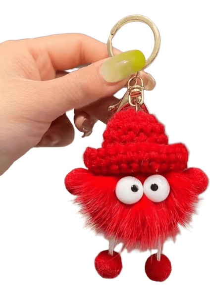 Yeni Sevimli Vizon Kürk Kordon Briket Anahtarlık Araba Anahtarlık Kolye Peluş Okul Çantası Kolye Hediye Kawaii Sırt Çantası Anahtarlıklar Renk: 5 (Yurt Dışından)