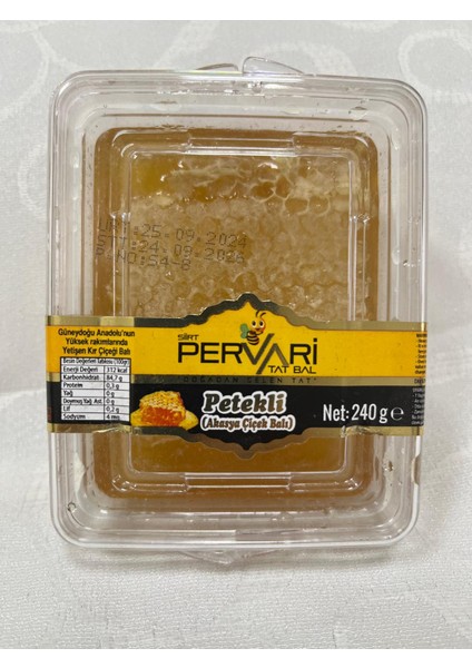 Siirt Pervari Petekli Bal 240 gr