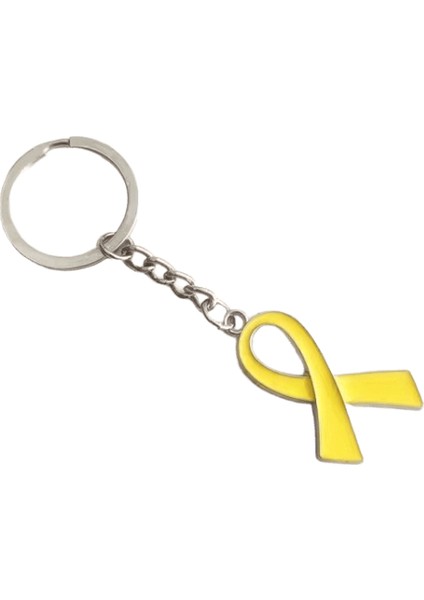 Yeni Önleme / Farkındalık Emaye Sarı / Kırmızı / Mavi / Yeşil / Mor / Siyah Şerit Çinko Alaşımlı Anahtarlıklarrenk: K-Şerit-Sarı (Yurt Dışından)