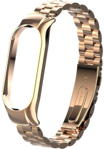 Xiaomi Mi Band 7 Uyumlu Krd-04 Metal Kordon - Siyah