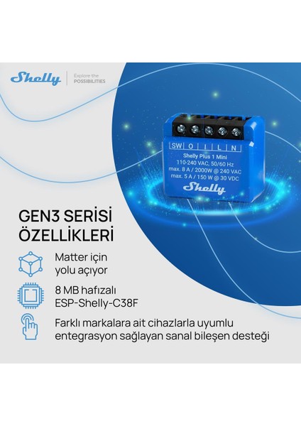 1 Mini Gen3 Akıllı Röle