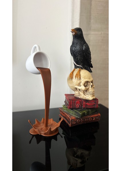 Kahve Köşesi Aksesuarı - Kahve Fincanı Dekor - Kahve Köşesi Hediyesi - 30CM