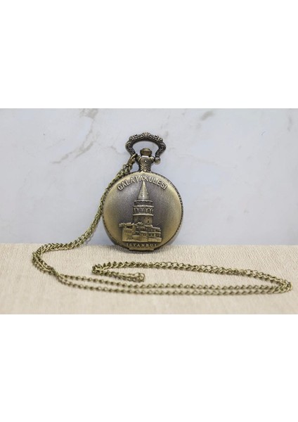 Galata Kulesi Tasarımı Köstekli Saat ALK4383 - CGL3832-7283