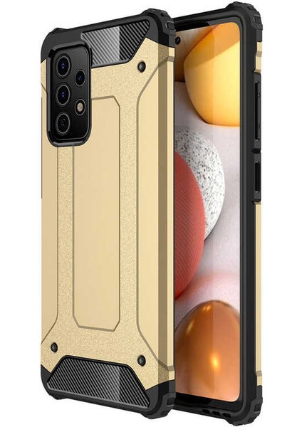 Samsung Galaxy A72 Kılıf Svl Crash Silikon Kapak-Gold