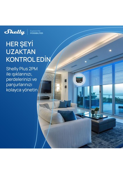Plus 2PM Çift Kanal Enerji Ölçer Akıllı Röle