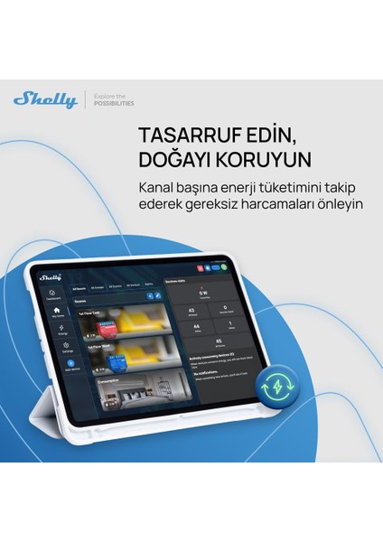Plus 2PM Çift Kanal Enerji Ölçer Akıllı Röle