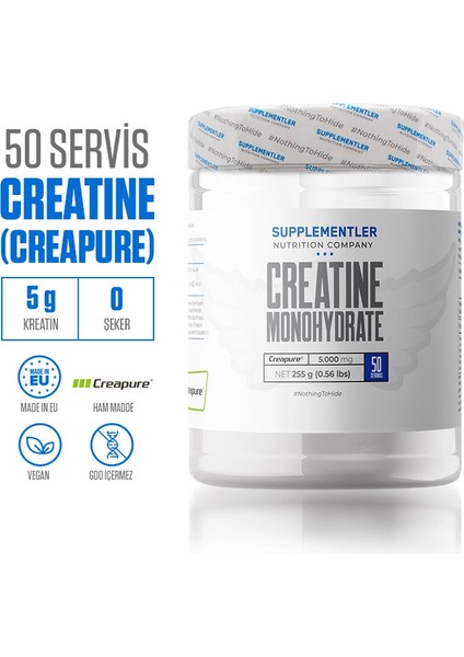 Supplementler.com Creapure Creatine 255 gr