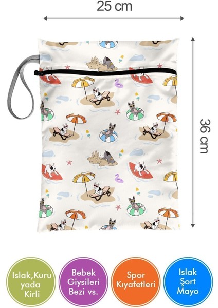 Surf Dog - Islak/kuru Kirli Temiz Kıyafet, Mayo, Bebek Çamaşır Çantası - Sıvıya Dayanıklı fiyatları