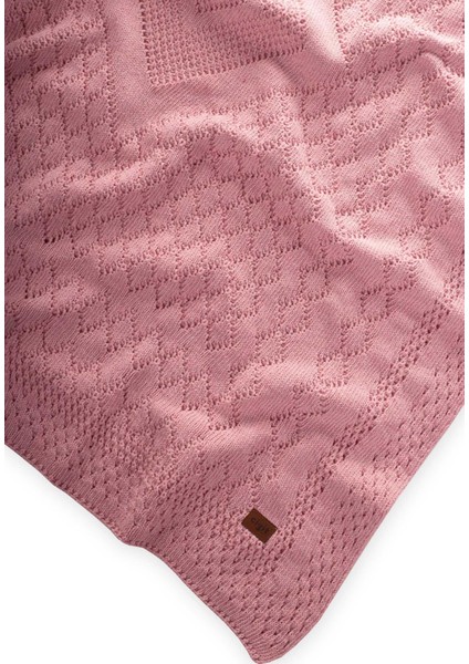 Floransa Model Kutulu Battaniye 80 x 100 cm Pembe