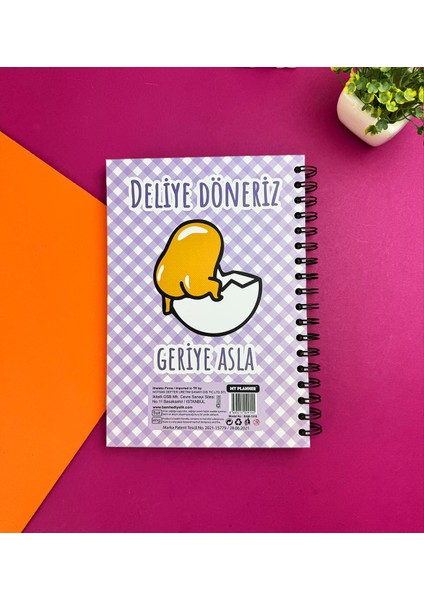 Deliye Döneriz Geriye Asla Tasarımlı Konuşan Ajanda fiyatları