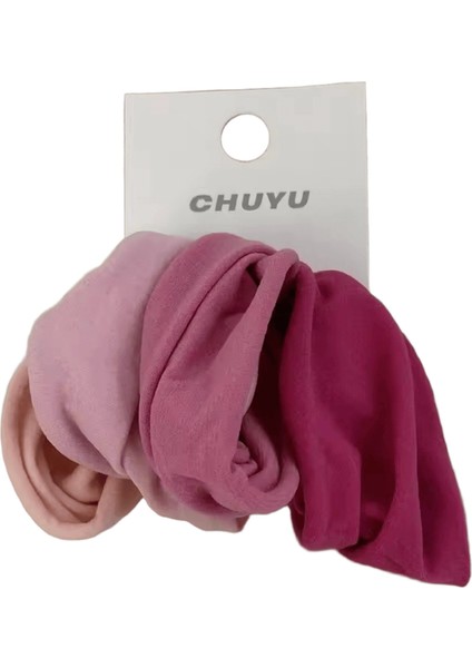 4 Set Katı Genişletmek Kalınlaştırmak Saç Bandı Halatlar Kadınlar At Kuyruğu Tutucu Saç Kravat Scrunchies Kauçuk Bantlar Kore Moda Saç Aksesuarları Renk: 4 Gül Kırmızı (Yurt Dışından)